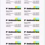 Einzahl 16 Visitenkarten Word Vorlage