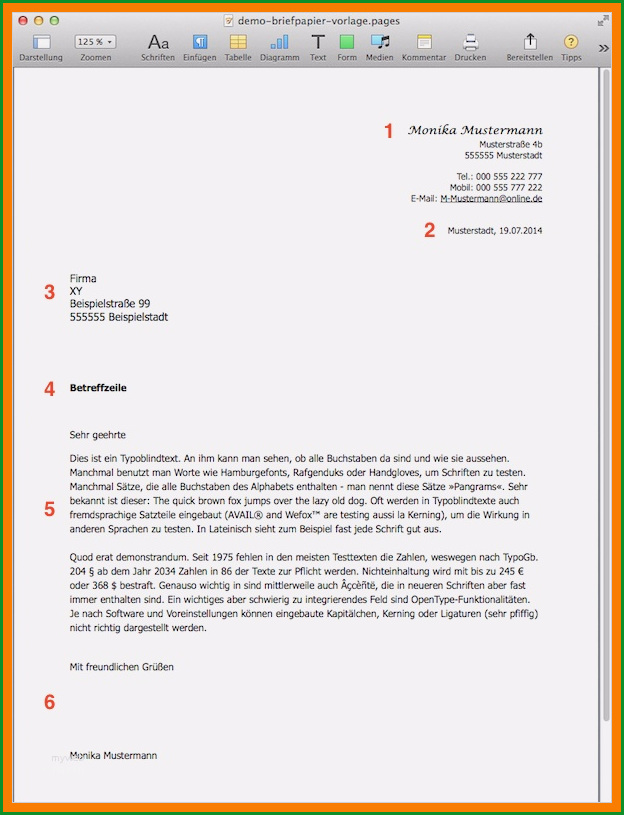 9 briefpapier vorlage word