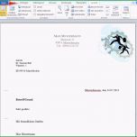 Einzahl Briefkopf Mit Microsoft Word Erstellen