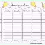 Einzahl Bunter Stundenplan Schule Ausmalen