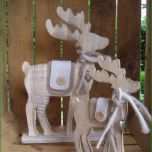 Einzahl Elegantes Elch Deko Weihnachten Groer Elch Aus Holz Mit