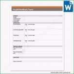 Einzahl Feedbackbogen Vorlage Word – Wordde