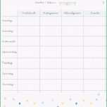 Einzahl Gratis Wochenplan Vorlage Zum Ausdrucken Für Den Speiseplan