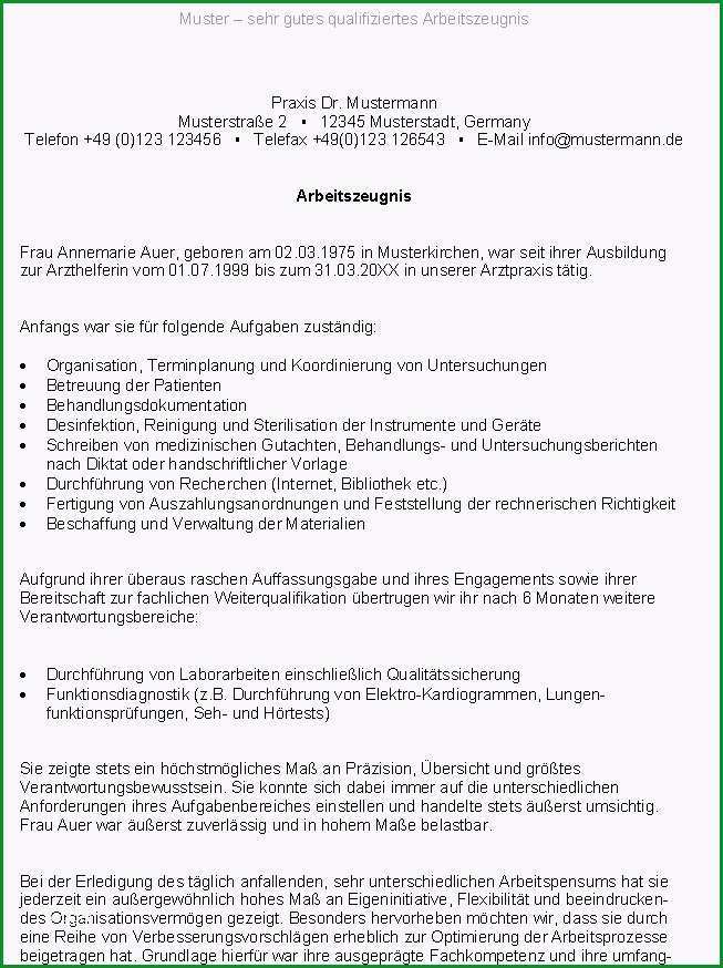 qualifiziertes arbeitszeugnis muster kostenlos sehr gut 14 qualifiziertes arbeitszeugnis muster kostenlos sehr 2