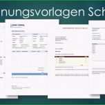 Einzahl Rechnungsvorlage Schweiz Word &amp; Excel