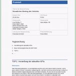 Einzahl Vorlage – Kostenlos Besprechungsprotokoll – Business