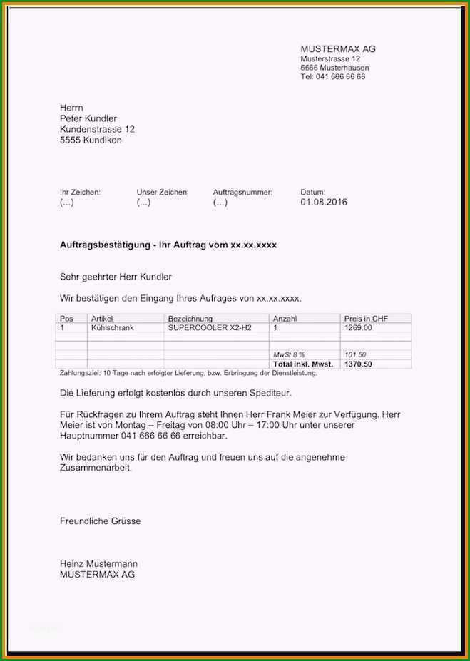 Erstaunlich 14 Auftrag Erteilen Muster