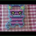 Erstaunlich Bügelperlen Vorlage Cute Series 9 Grinse Katze Perler