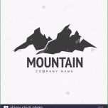 Erstaunlich Der Gipfel Berge Logo Vorlage Mit Abstrakten Hintergrund