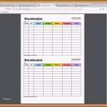 Erstaunlich Excel Stundenplan Vorlage – De Excel