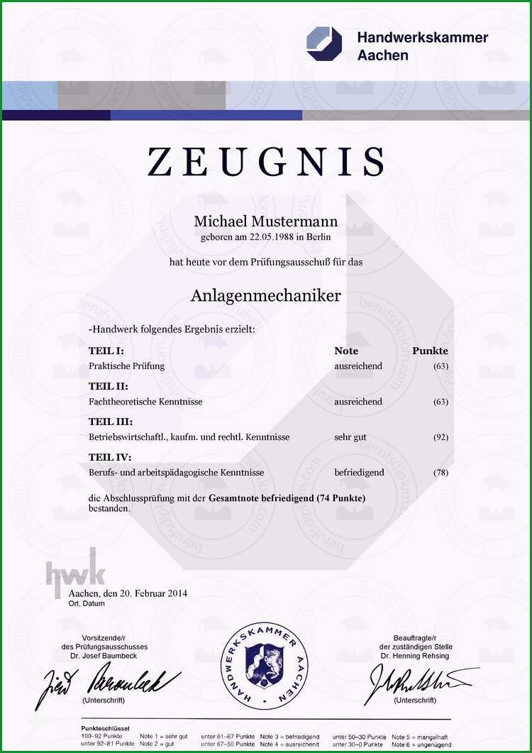 hwk zeugnisse kaufen