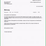 Erstaunlich Mahnung Schreiben