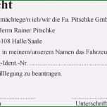 Erstaunlich Vorlage Vollmacht Kfz Zulassung Wunderbar Kfz Zulassungs