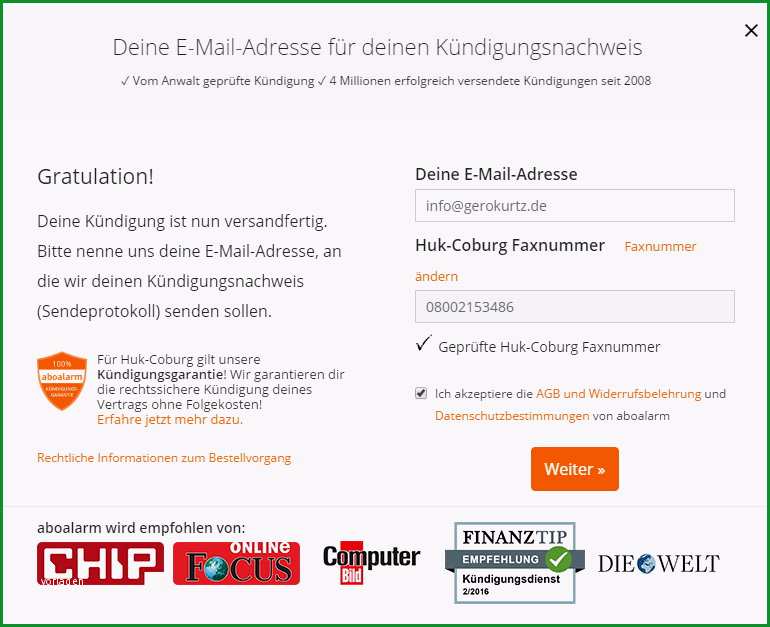 17 kundigung schreiben abo