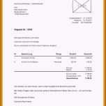 Fantastisch 8 Handwerkerrechnung Muster Vorlage