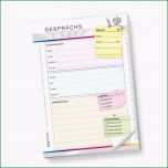 Fantastisch Block Gesprächsnotiz A5 20 Blöcke Gesprächsnotizblock