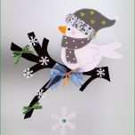 Fantastisch Fensterbild Vogel Auf Dem Zweig Winter 2 Weihnachten