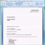 Fantastisch Kündigung Vorlage Word