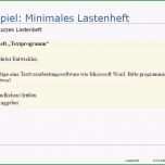 Fantastisch Lastenheft Vorlage Word Hbsch Lastenheft Beispiel Fertiges