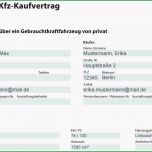 Fantastisch Muster Kaufvertrag Auto Privat &amp; Gewerblich