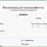 Fantastisch Physiotherapeutischer Befund orthopä Und