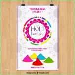 Fantastisch Plakat Vorlage Für Holi Festival