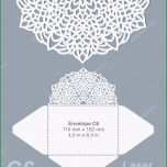 Fantastisch Vektor Gestanzt Briefumschlag Vorlage — Stockvektor