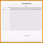 Faszinieren 11 Anwesenheitsliste Vorlage