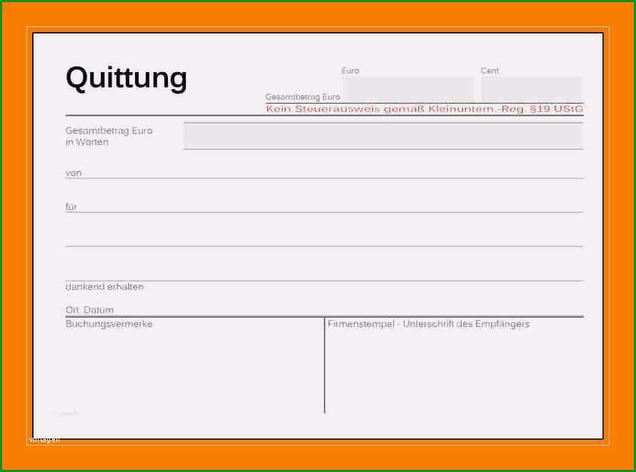 16 quittung vorlage pdf