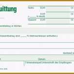 Faszinieren 17 Vorlage Quittung