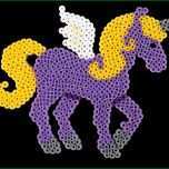 Faszinieren Bügelperlen Einhorn Vorlage