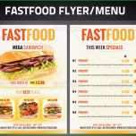 Faszinieren Fast Food Imbiss Flyer Vorlage Pizza Döner Werbung
