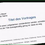 Faszinieren Handout Tipps Zum Aufbau Beispiele Und Muster