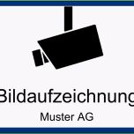 Faszinieren Videoüberwachung Hinweisschild Gratis Word