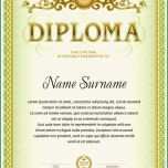 Faszinieren Vintage Diplom Vorlage