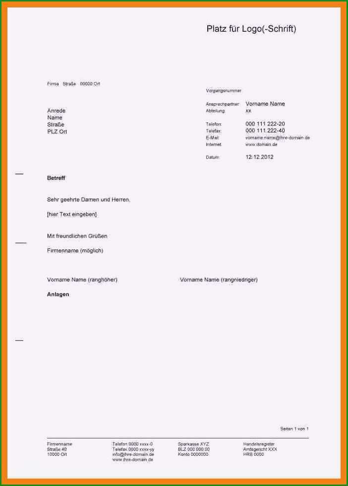 Großartig 17 Word Vorlage Geschäftsbrief