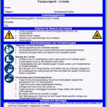 Großartig Betriebsanweisung Transportgerät Corlette