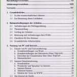 Großartig Inhaltsverzeichnis