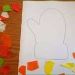Großartig Klassenkunst Winterbild Handschuhe