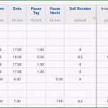Großartig Numbers Vorlage Arbeitszeit Zeiterfassung 2015