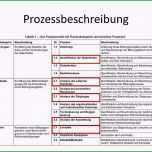 Großartig Prozessbeschreibung Vorlage Word Genial Charmant