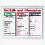 Großartig Schild Aushang Notfallplan Alarmplan A4 A3 Gerahmt Zum
