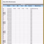 Hervorragen 13 Muster Stundenzettel Minijob