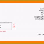 Hervorragen 7 Briefumschlag Adresse