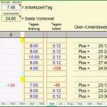 Hervorragen Arbeitszeit Excel Vorlage Arbeitszeiterfassung Excel