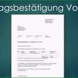 Hervorragen Auftragsbestätigung Vorlage Gratis En