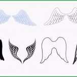 Hervorragen Bester Engelsflügel Basteln Vorlage