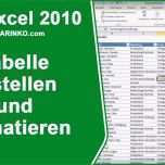 Hervorragen Excel Tabelle Erstellen Und formatieren Tutorial Von