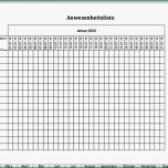 Hervorragen Excel Vorlage Anwesenheitsliste Kostenlos