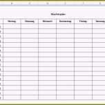 Hervorragen Frisches Wochenplan Excel Vorlage